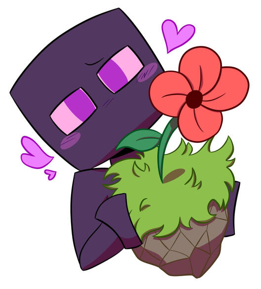 Enderman With A Flower