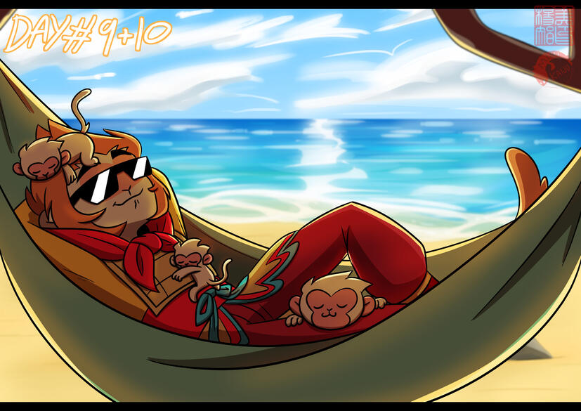Monkie Kid Sun Wukong on the Beach